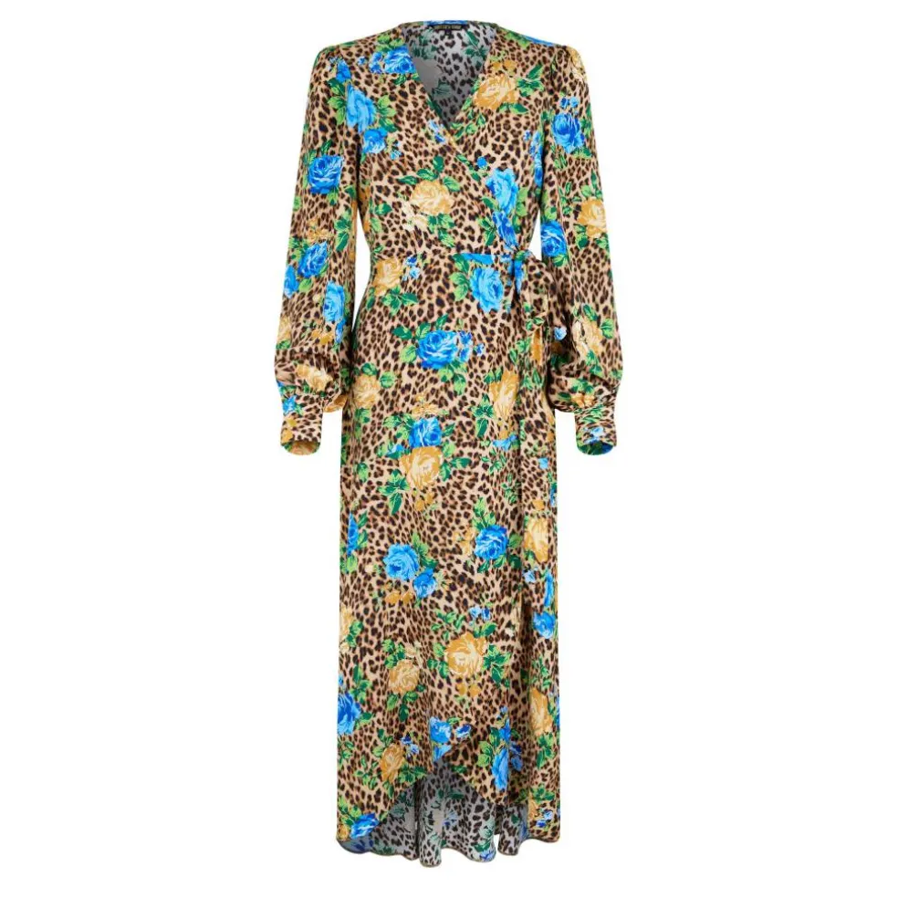 Printed Wrap Dress