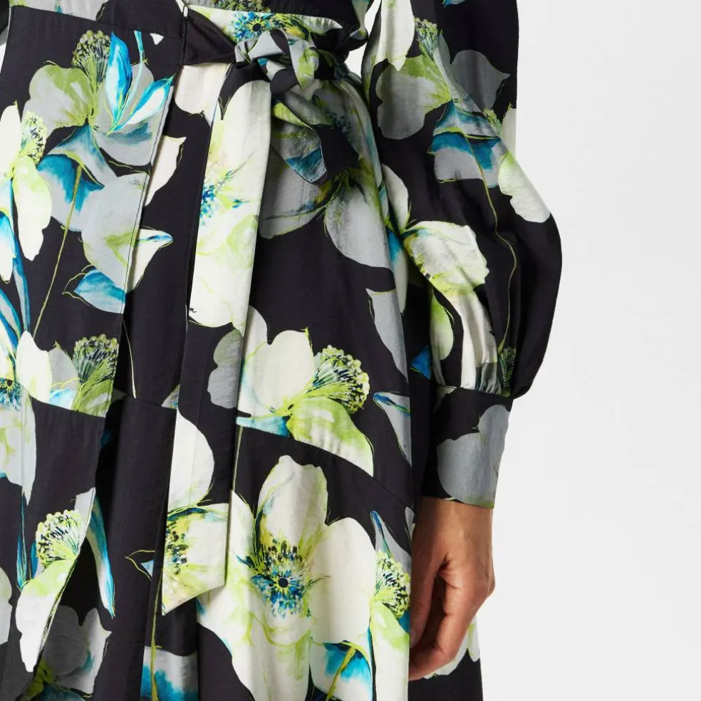 Printed Wrap Dress