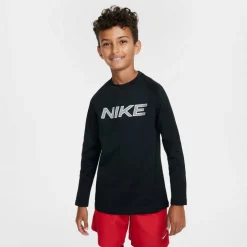 Pro Big Kids' (Boys') Dri-FIT Long-Sleeve Training Crewneck Top