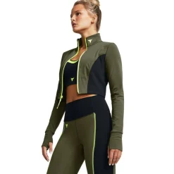 Project Rock Cropped Gym Jacket Womens