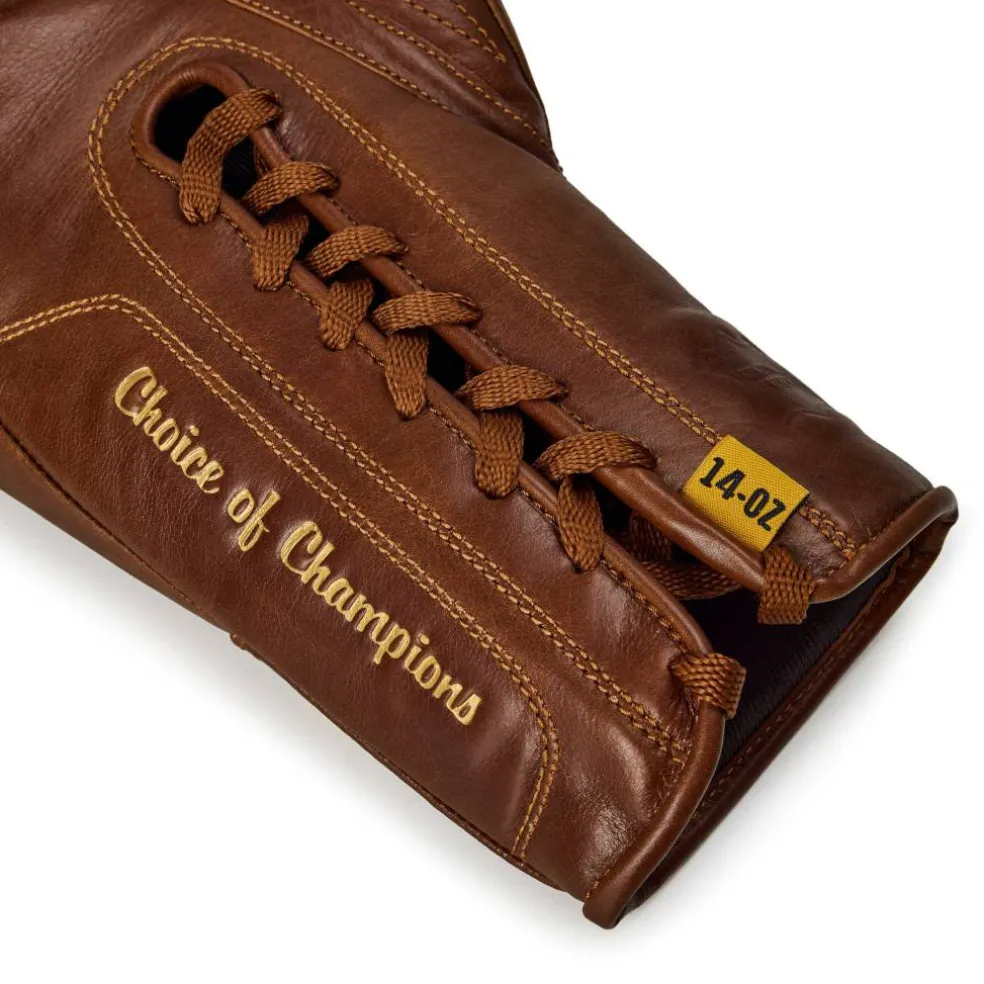 1910 Pro Leather Laced Boxing Gloves