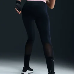 Pro Women's Mid-Rise Mesh-Panelled Leggings