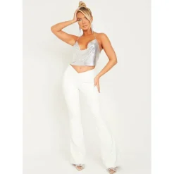 PU Flared Trousers