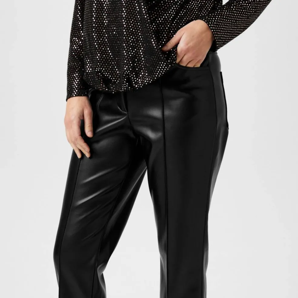 PU Straight Leg Trouser