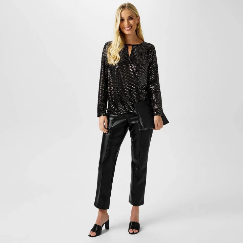 PU Straight Leg Trouser
