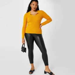 pu stretch legging
