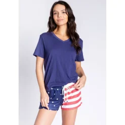 Rad White & Blue Short