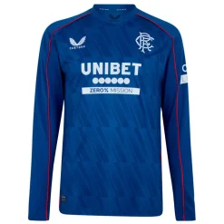 Rangers Home Long Sleeve Shirt 2024 2025 Adults