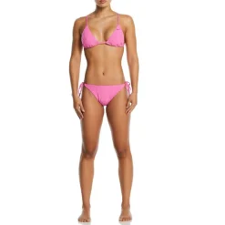 Retro Flow Tie String Bikini Top