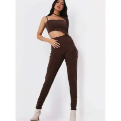 Ribbed Panel Leggings
