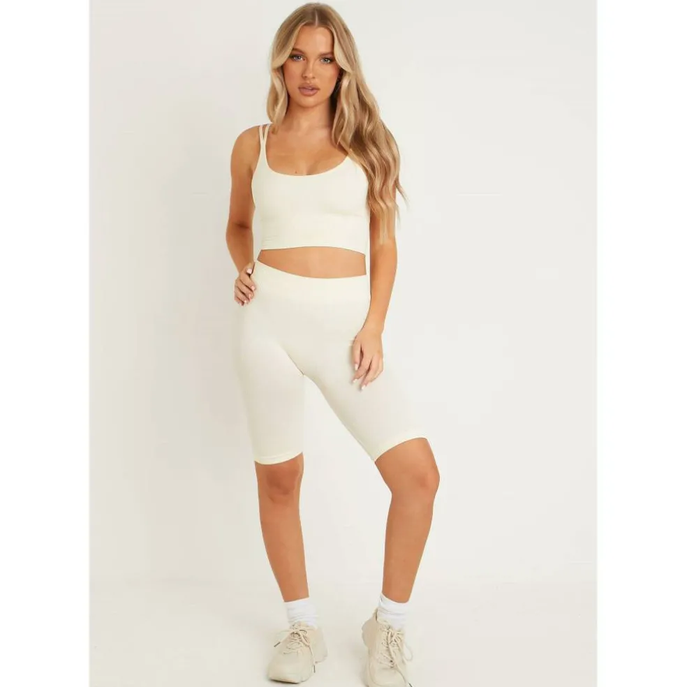Ribbed Seamless Cycling Shorts