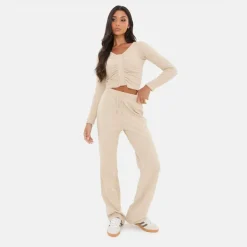 Ribbed Wide Leg