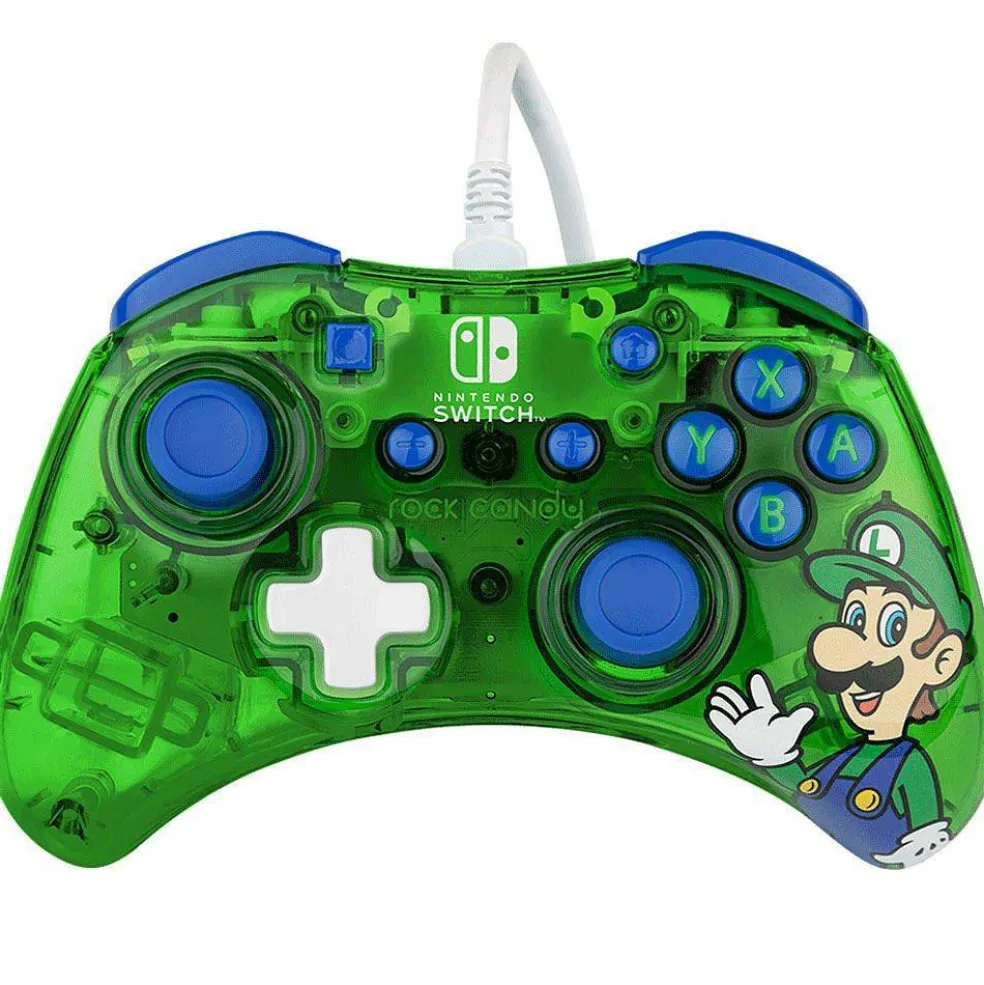 Rock Candy Switch Wired Controller: Luigi Lime