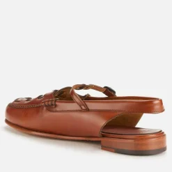 Roqueta Leather T-Bar Sling Back Flats