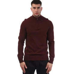 Saddle Sleeve Quarter Zip Jumper