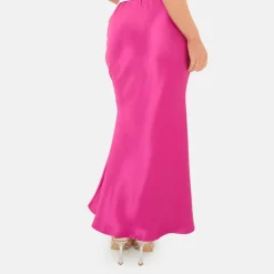 Satin Bias Cut Maxi Skirt
