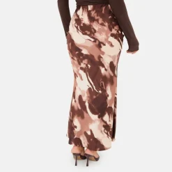 Satin Bias Cut Maxi Skirt