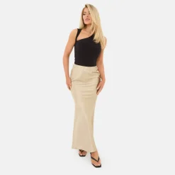 Satin Bias Cut Maxi Skirt
