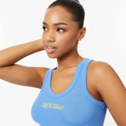 Scoop Neck Rib Tank Top