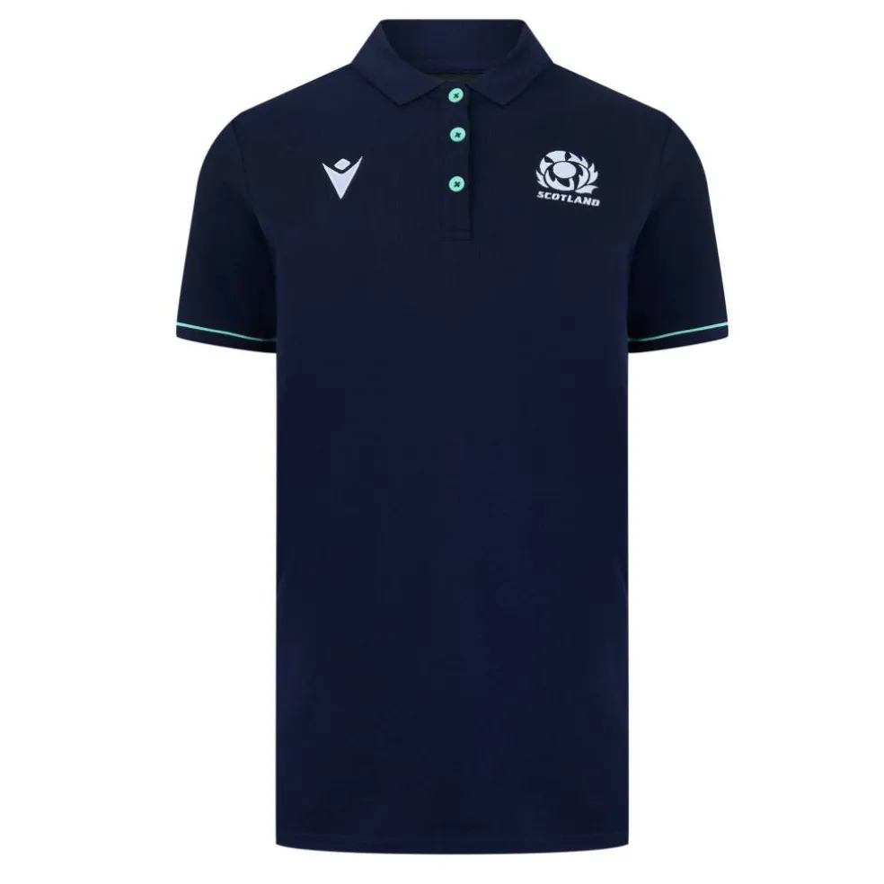 Scotland Rugby Union Polo Shirt 2024 Womens