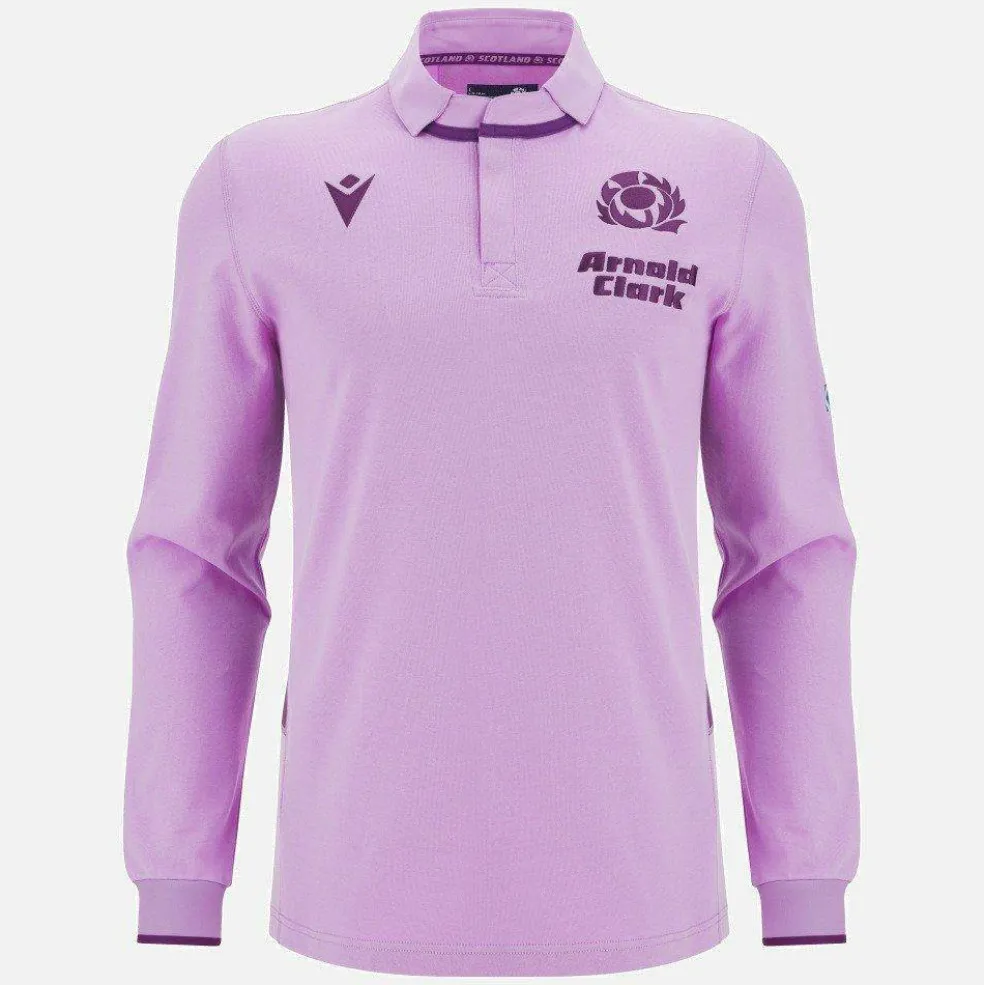 Scottish Rugby World Cup Long Sleeve Away Shirt 2025 Adults