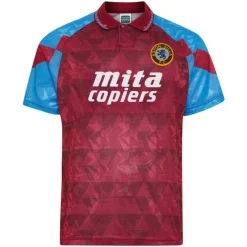 SD Aston Villa Retro Home Shirt 90 Mens