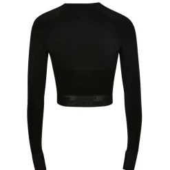 Seamless Long Sleeve Crop Top Womens