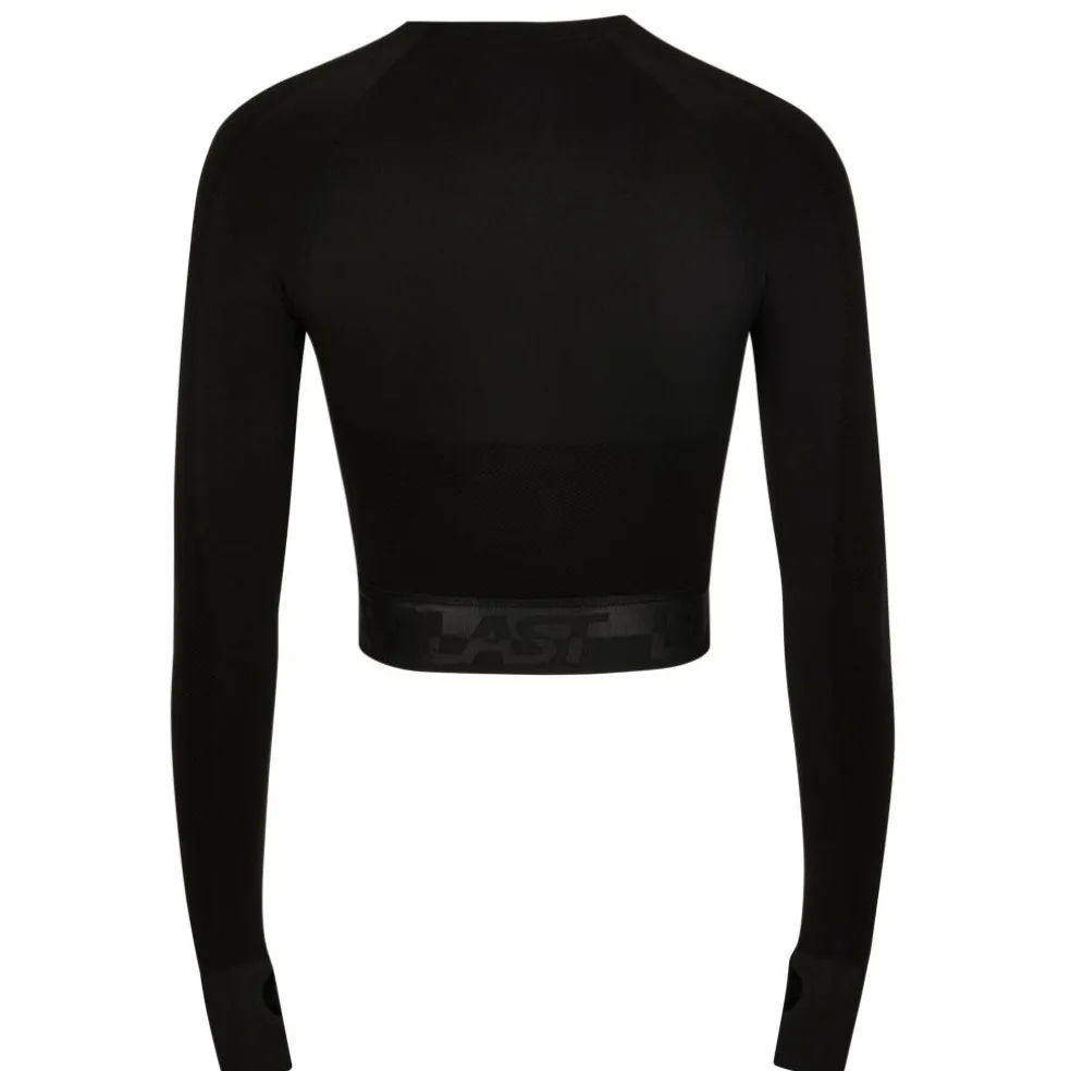 Seamless Long Sleeve Crop Top Womens