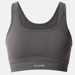 Seamless Ribbed Bra Womens