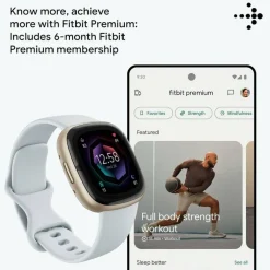 Sense 2 Health and Fitness Smartwatch with built-in GPS advanced health features up to 6 days batt