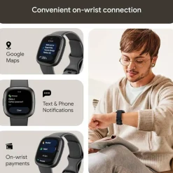 Sense 2 Health and Fitness Smartwatch with built-in GPS advanced health features up to 6 days batt