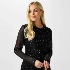 Sequin Mesh Dress