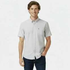 Short Sleeve Oxford Shirt Mens