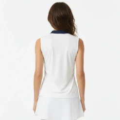 Sleeveless Polo Shirt Womens