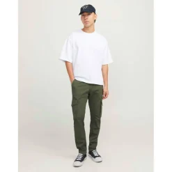 Slim Stretch Cuffed Cargo Pants