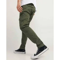 Slim Stretch Cuffed Cargo Pants