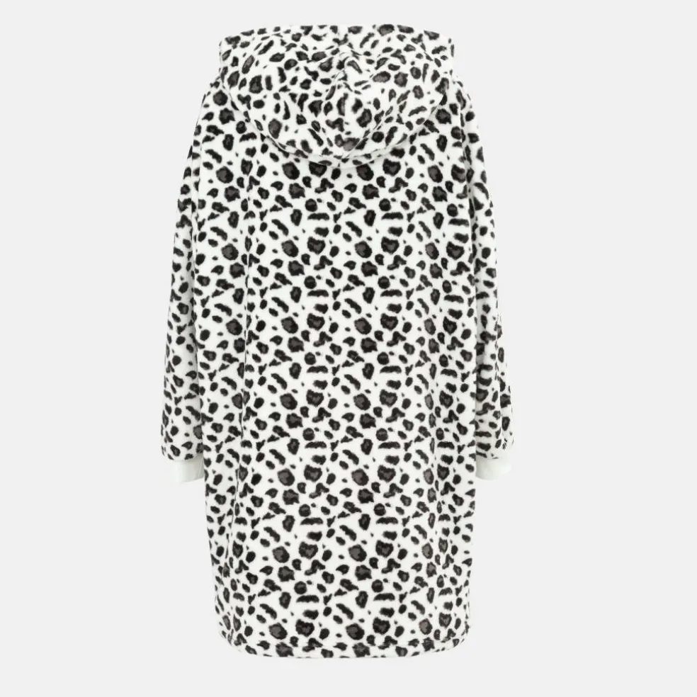 Snuggle Hoodie Ladies Leopard Pattern