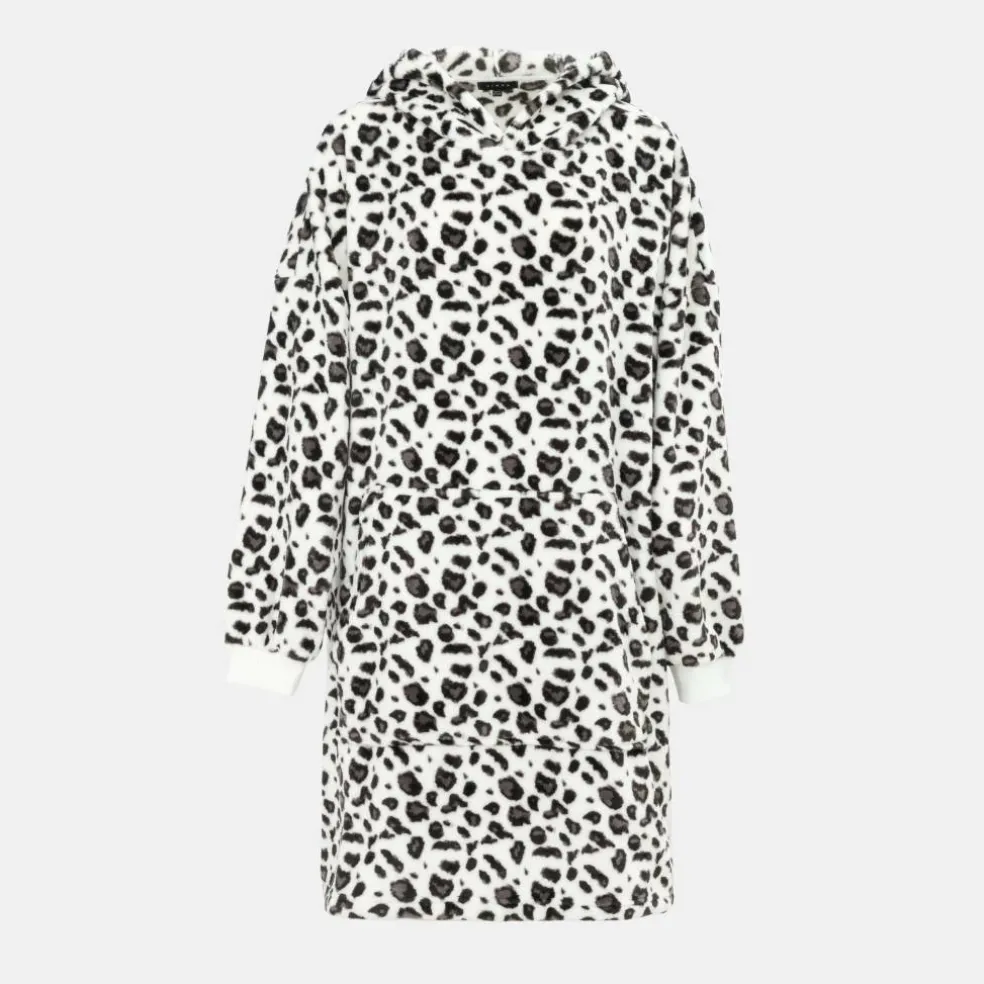 Snuggle Hoodie Ladies Leopard Pattern