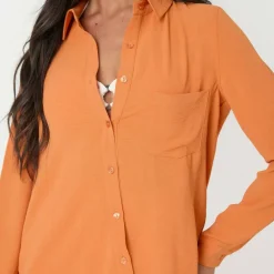 Soft Crepe Long Sleeve Shirt