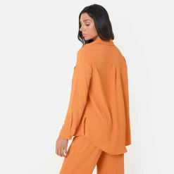 Soft Crepe Long Sleeve Shirt