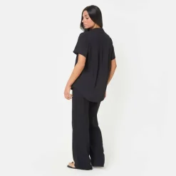 Soft Crepe Wide Leg Trousers
