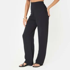 Soft Crepe Wide Leg Trousers