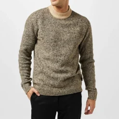 Space Crew Neck Knitted Jumper Mens