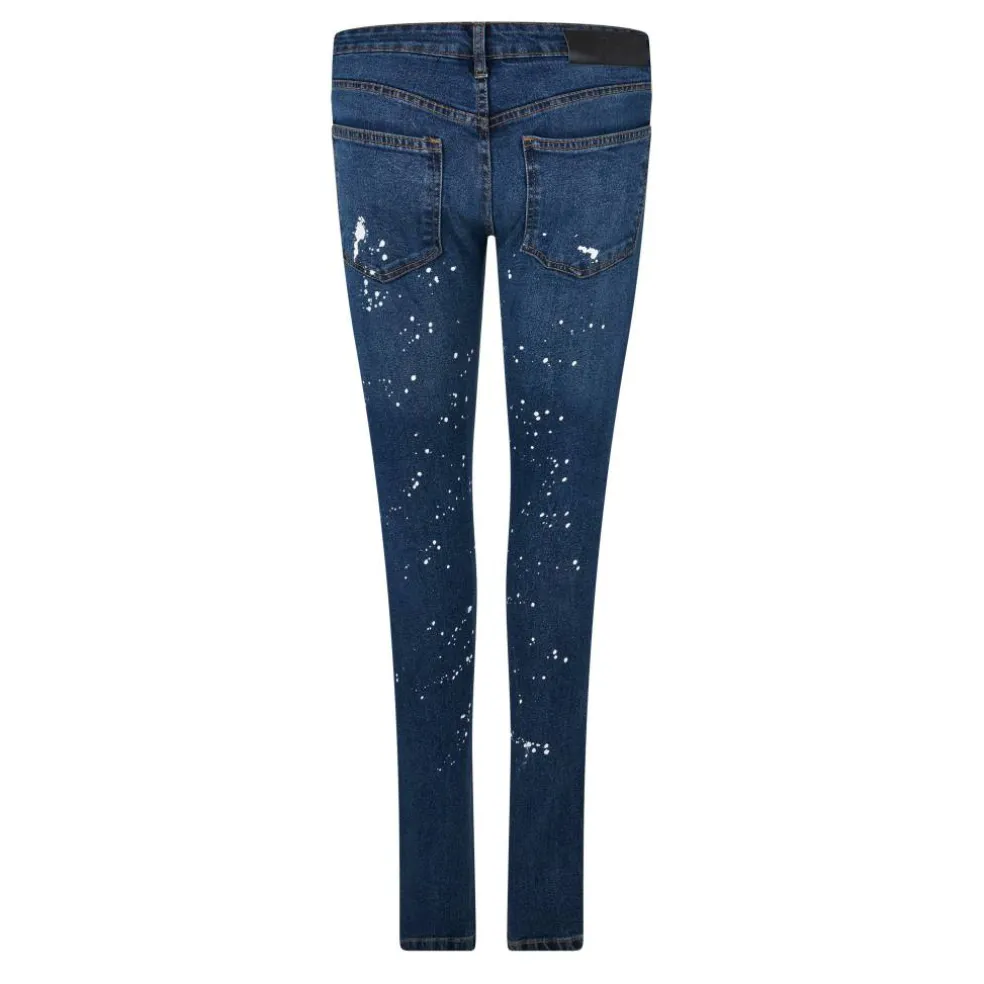 Splat Ripped Denim Jeans Mens
