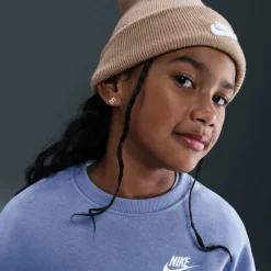 Sportswear Club Fleece Big Kids' (Girls') Boxy Crewneck Sweatshirt