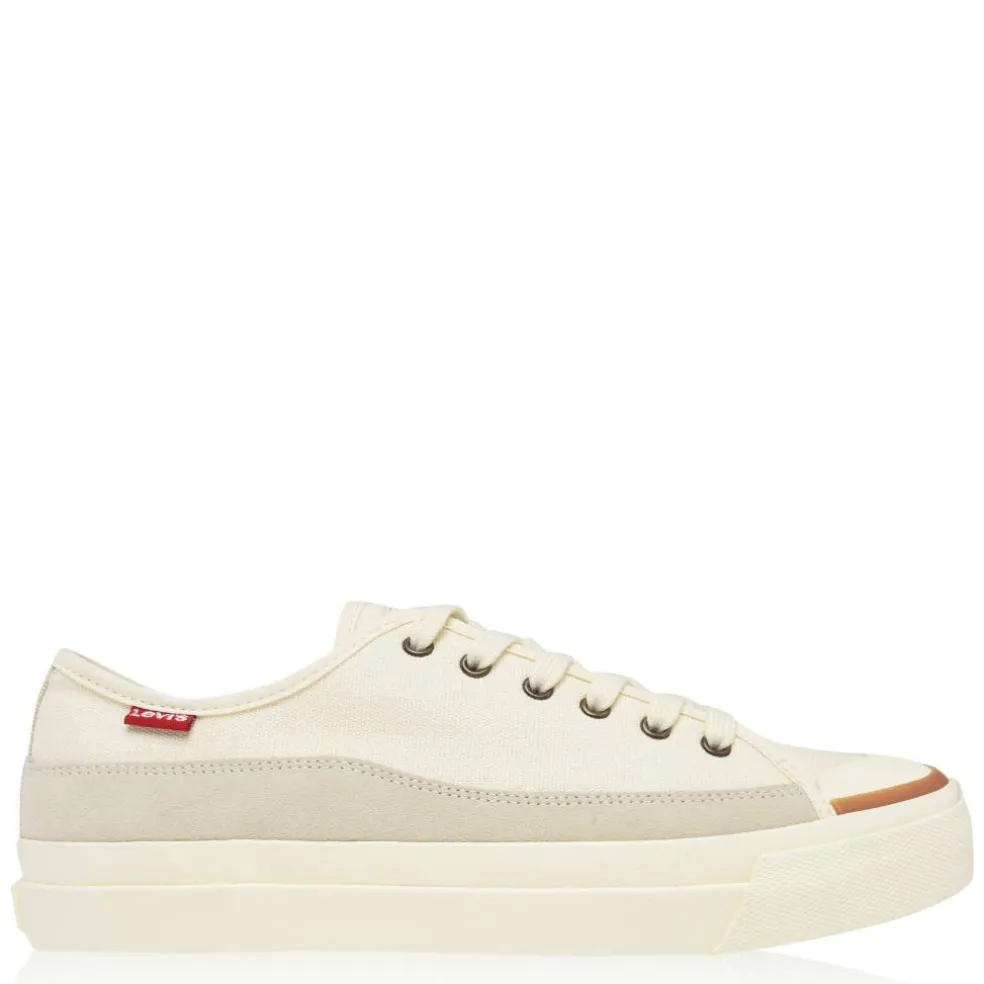 Square Canvas Low Trainers Mens