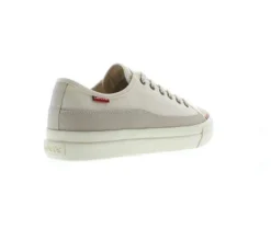 Square Canvas Low Trainers Mens