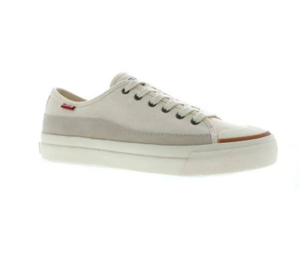 Square Canvas Low Trainers Mens