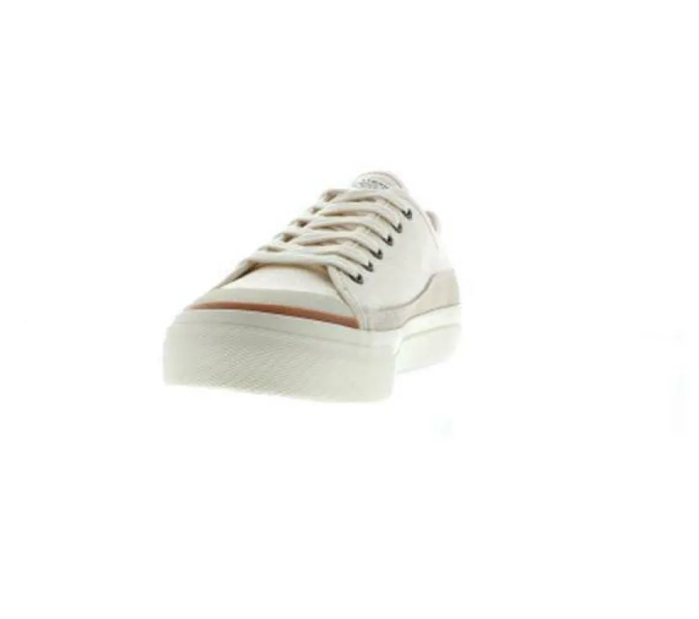 Square Canvas Low Trainers Mens