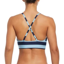 Statement Stripe Mid Waist Bikini Bottom